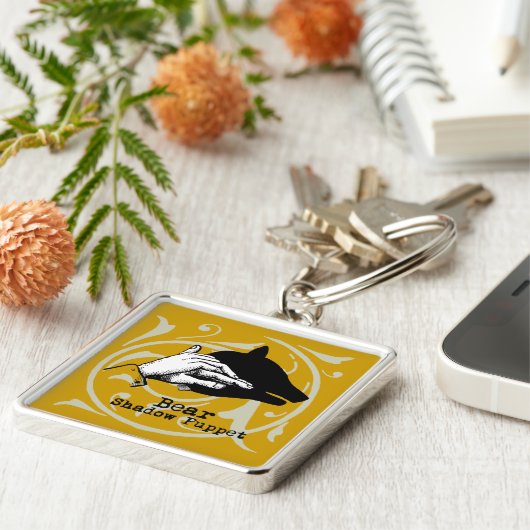Beer Shadow Puppet Hand  Sleutelhanger (Zijkant)