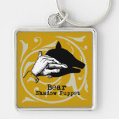 Beer Shadow Puppet Hand  Sleutelhanger (Voorkant)