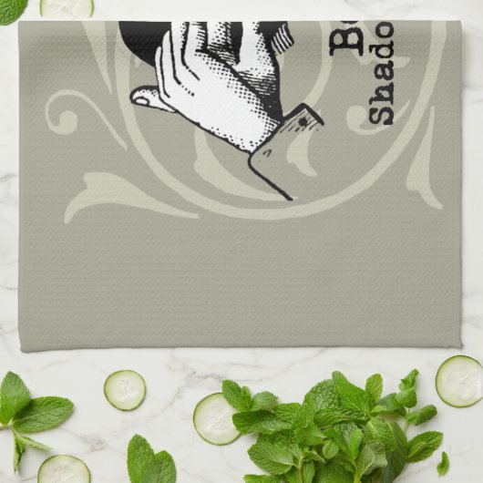 Beer Shadow Puppet Hand Theedoek (Gevouwen)