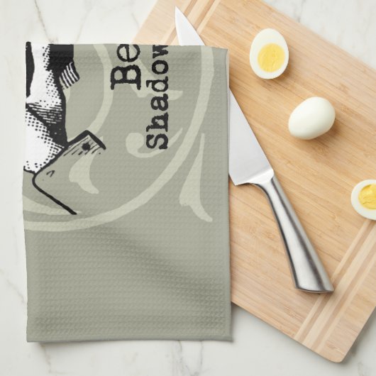 Beer Shadow Puppet Hand Theedoek (Quarter Fold)