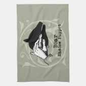 Beer Shadow Puppet Hand Theedoek (Verticaal)