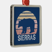 Beer Sierras Retro Metalen Ornament (Rechts)
