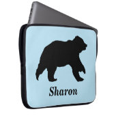  Beer Silhouet Laptop Hoesje Laptop Sleeve (Voorkant Rechts)