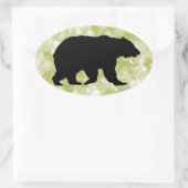 Beer Silhouet Ovale Stickers (Tas)