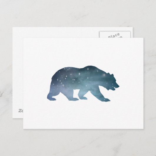 Beer Silhouette Briefkaart (Voorkant / Achterkant)