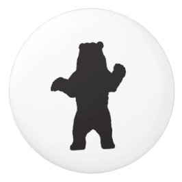 Beer Silhouette Ceramic Knob. Keramische Knop