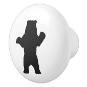 Beer Silhouette Ceramic Knob. Keramische Knop (Rechts)