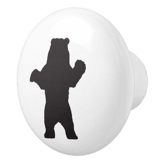 Beer Silhouette Ceramic Knob. Keramische Knop (Rechts)