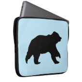 Beer Silhouette Laptop Hoesje Sleeve (Voorkant Rechts)