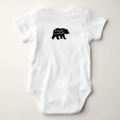 Beer Silhouette Leuk je te ontmoeten Romper (Achterkant)