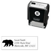 Beer Silhouette Zelfinktende Stempel (In situ)