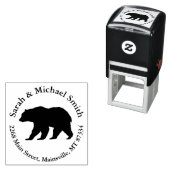 Beer Silhouette Zelfinktende Stempel (In situ)