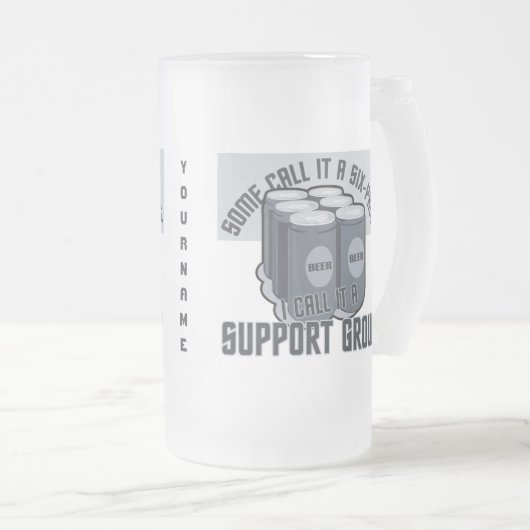 Beer Six Pack aangepaste mokken (Voorkant rechts)