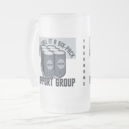 Beer Six Pack aangepaste mokken (Voorkant links)