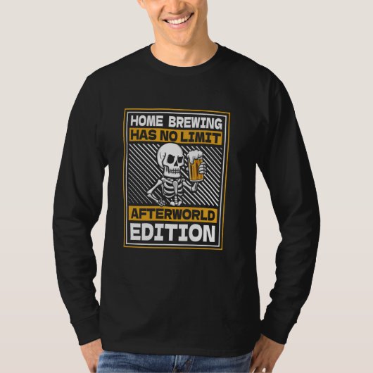 Beer Skeleton Brewer - Microbrewery Craft Home Bie T-shirt (Voorkant)