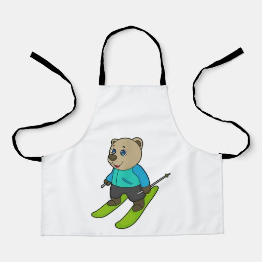 Beer Skier Ski Schort (Voorkant)