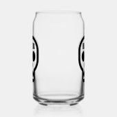 Beer™ Skull Glass (Design on Front & Back) Blikvorm Glas (Rechts)