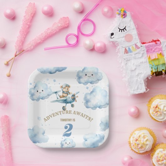 Beer Skyward Soiree: 2e Verjaardag Papieren Bord (Feest)