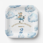 Beer Skyward Soiree: 2e Verjaardag Papieren Bord (Voorkant)