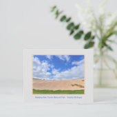 BEER SLANPEN DUNE NATIONAL PARK/BIG DUNE BLUE SKY BRIEFKAART (Staand voorkant)