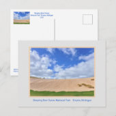 BEER SLANPEN DUNE NATIONAL PARK/BIG DUNE BLUE SKY BRIEFKAART (Voorkant / Achterkant)