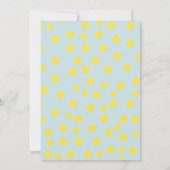 Beer Slapen op Clouds Baby shower Uitnodiging (Achterkant)