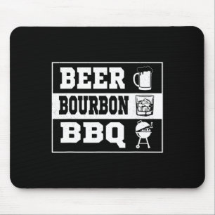 Beer Smoke Grill Pork Byrbeque Bourbon BBQ voor He Muismat
