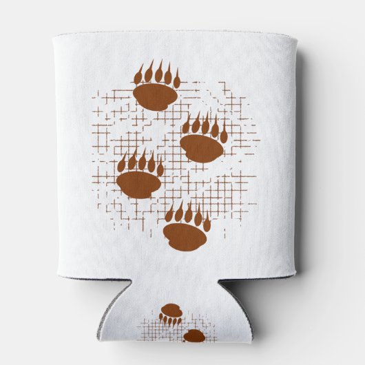 Beer snijder afdrukken op ondergrondse ondergrond blikjeskoeler (Achterkant)