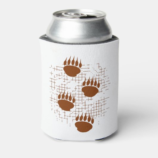 Beer snijder afdrukken op ondergrondse ondergrond blikjeskoeler (Blikje Achterkant)