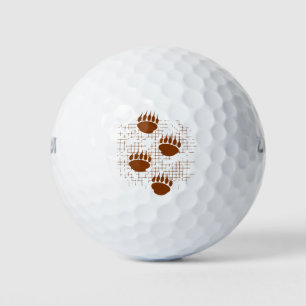 Beer snijder afdrukken op ondergrondse ondergrond golfballen