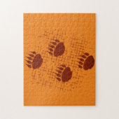 Beer snijder afdrukken op ondergrondse ondergrond legpuzzel (Verticaal)