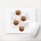 Beer snijder afdrukken op ondergrondse ondergrond muismat (Met muis)