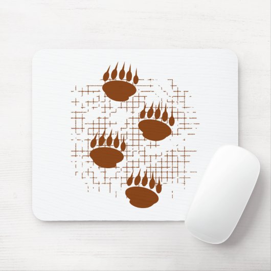 Beer snijder afdrukken op ondergrondse ondergrond muismat (Met muis)