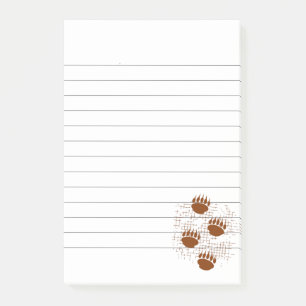 Beer snijder afdrukken op ondergrondse ondergrond post-it® notes