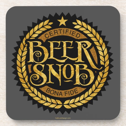 Beer Snob Bier Onderzetter (Voorkant)