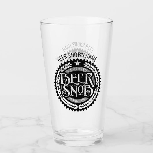 Beer Snob Glass Glas (Voorkant)