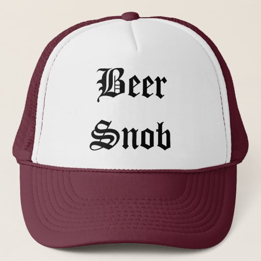 Beer Snob Trucker Hat Pet (Voorkant)