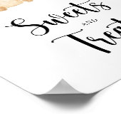 Beer snoepjes en behandelt baby shower poster (Hoek)