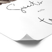 Beer - snoepjes en traktaties baby shower poster (Hoek)