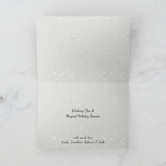 Beer Snow Princess Bleak Midwinter Feestdagen Kaart (Binnen)