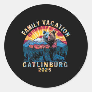Beer Souvenir Familie Vakantie Tennessee Gatlinbur Ronde Sticker