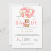 Beer Spaans Baby shower Meisje uitnodiging (Voorkant)