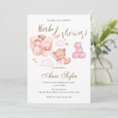 Beer Spaanse babyshower uitnodiging (Staand voorkant)