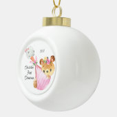 Beer Speciale levering Baby eerste Kerstmis Keramische Bal Ornament (Rechts)