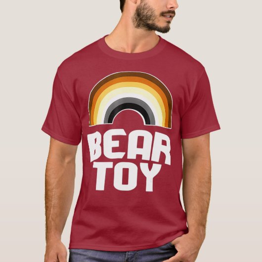 Beer Speelgoed Rainbow Gay Beer Shirt (Voorkant)