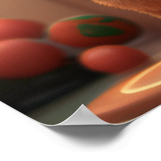 Beer spelen Basketball Art op maat Poster (Hoek)