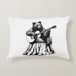 Beer spelen gitaarrechthoek accentkussen accent kussen