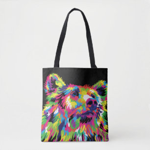 Beer Spirit Animal Pop Art Canvas tas