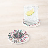 Beer Spirit Feather Sandstone Onderzetter (Zijkant)