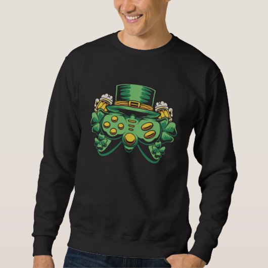 Beer St Patricks Day Gaming Hat Men Gamer Trui (Voorkant)